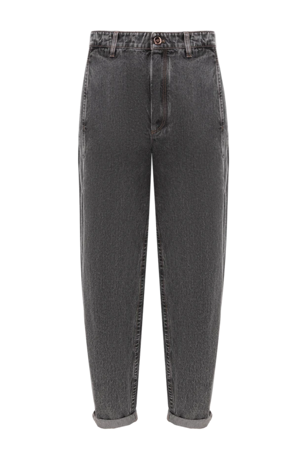 Brunello Cucinelli серые джинсы-бананы из хлопка женские 188312 - фото 1