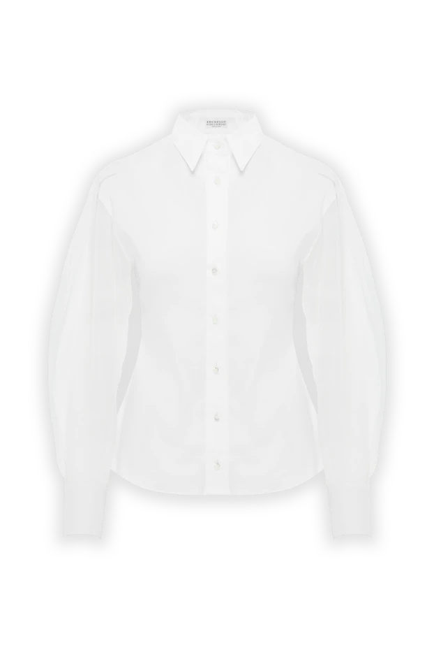 Жеңі кең ақ түсті әйелдер көйлегі - фото 1