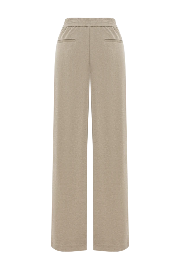 Brunello Cucinelli women's travelwear trousers made from soft cotton and silk interlock 188375 - photo 2
