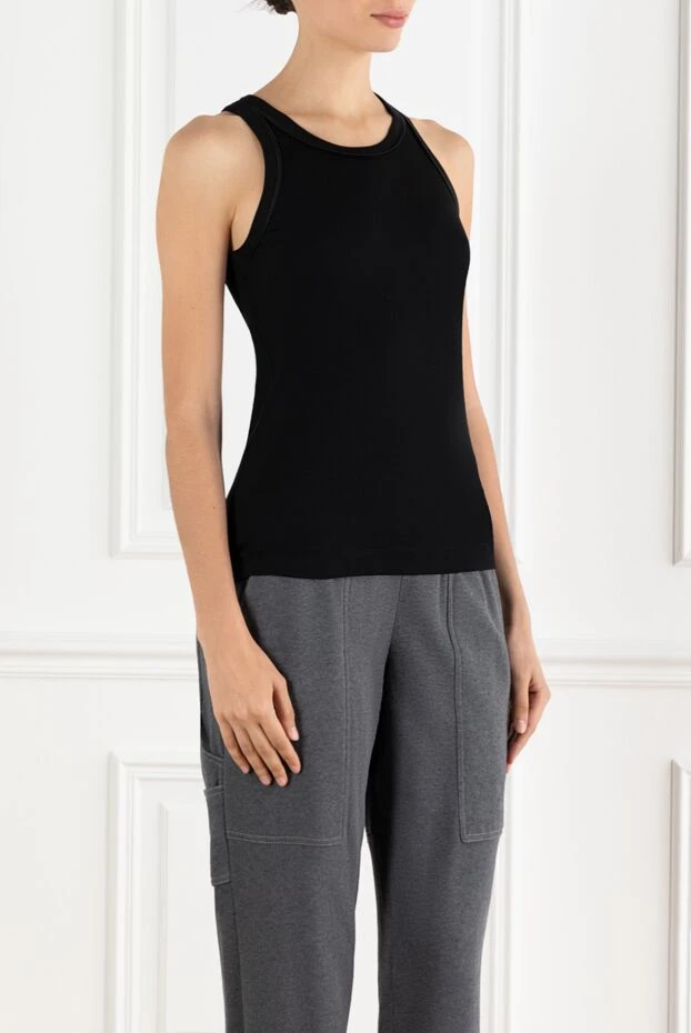 Brunello Cucinelli top made of elastic cotton ribbed jersey 188465 - photo 3