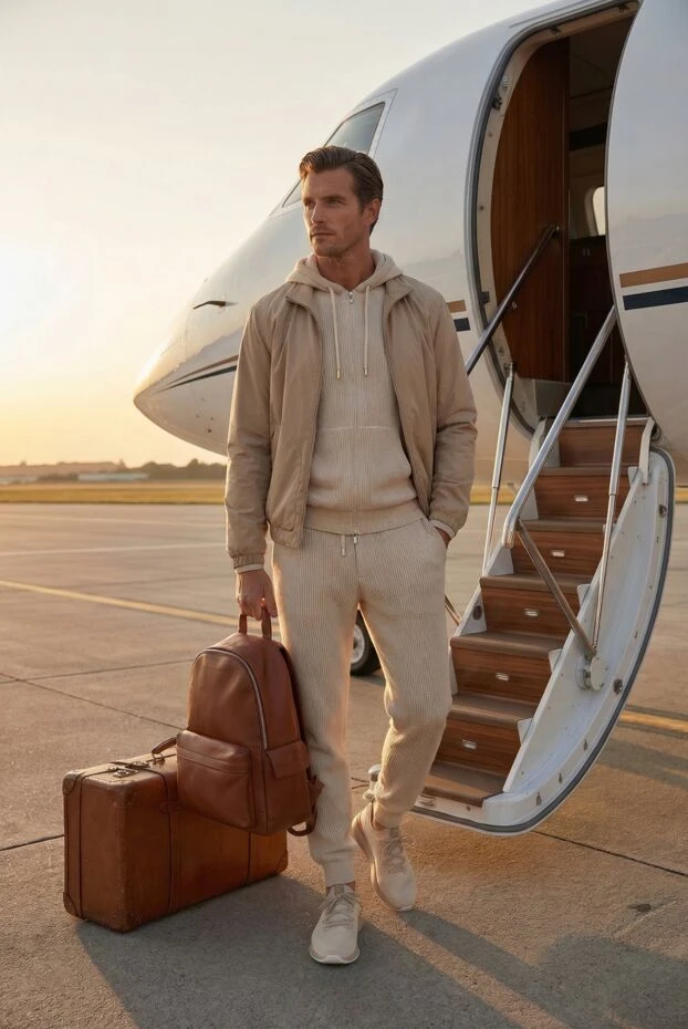 Brunello Cucinelli short men's jacket with stand-up collar, beige 188678 - photo 2