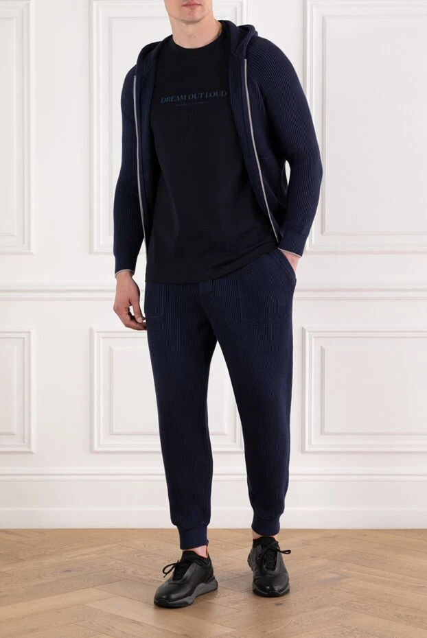 Brunello Cucinelli ерлерге арналған көгілдір көгілдір түсті басып шығарылған dream out дауысты футболка 188711 - фото 2