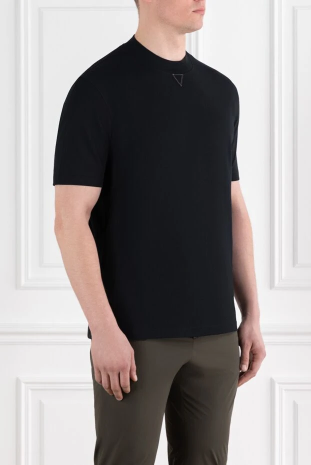 Brunello Cucinelli кәдімгі қара мақтадан жасалған мойын жейде 188771 - фото 3