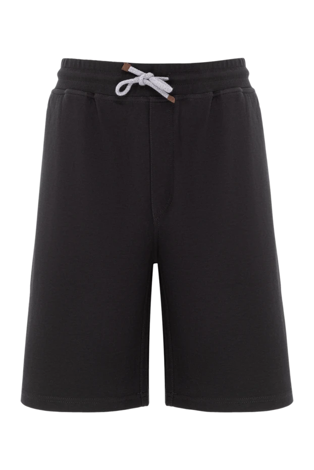 Комфортные спортивные шорты из плотного черного хлопка
- фото 1