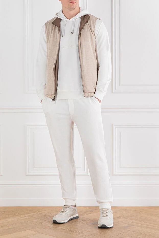 Brunello Cucinelli white sports set with embroidery and comfortable fit
 188821 - photo 2