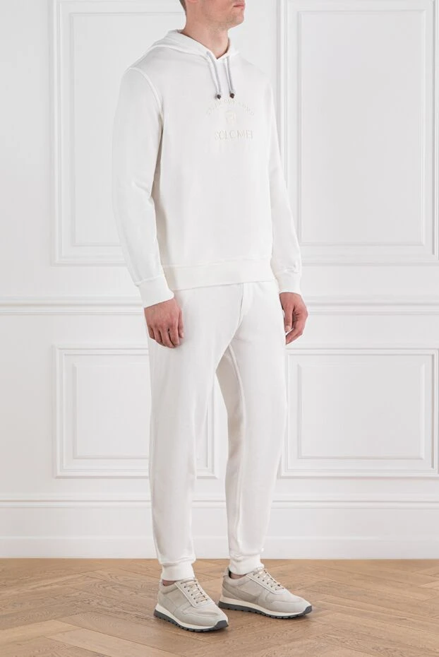 Brunello Cucinelli white sports set with embroidery and comfortable fit
 188821 - photo 3