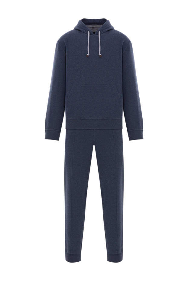 Brunello Cucinelli спортивный костюм из хлопка с капюшоном и карманом-кенгуру синий
188827 - фото 1