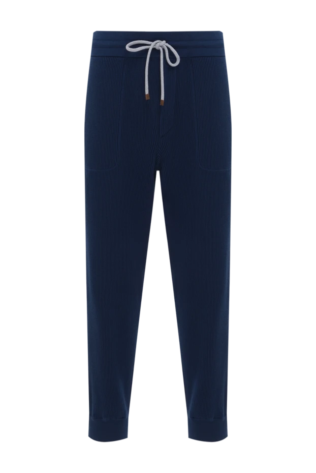 Ерлерге арналған көгілдір түсті қырлы арқанды шалбар - фото 1