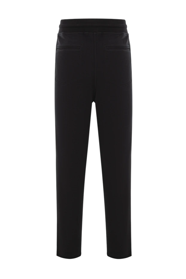 Brunello Cucinelli black knitted sweatpants with a drawstring waistband 188835 - photo 2