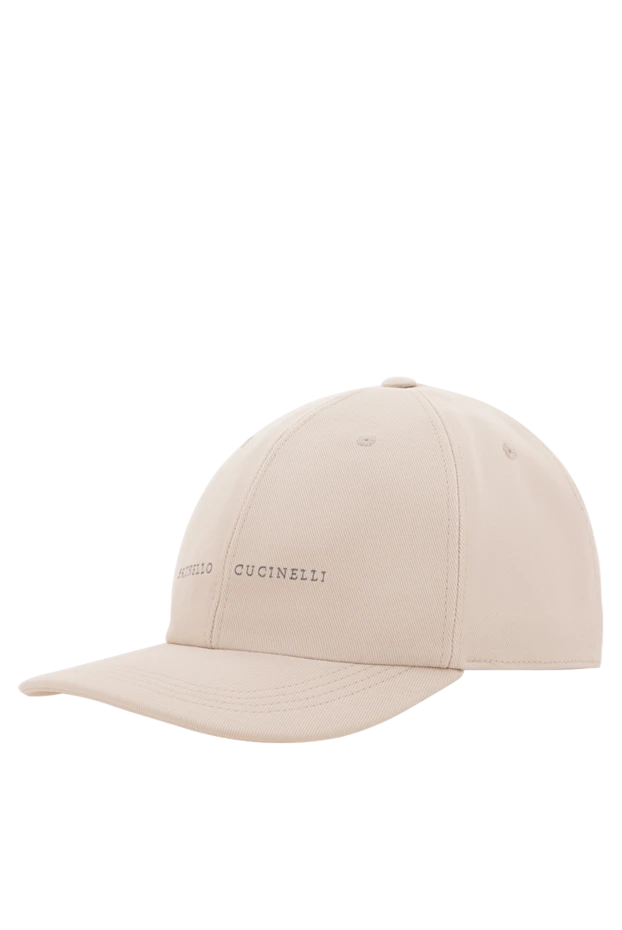 Brunello Cucinelli cotton gabardine baseball cap with logo white 188842 - photo 3