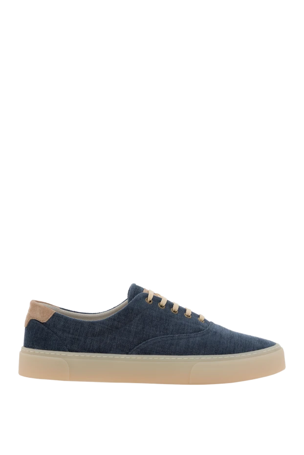 Контрасты табаны бар көк кенеп кроссовкалар - фото 1