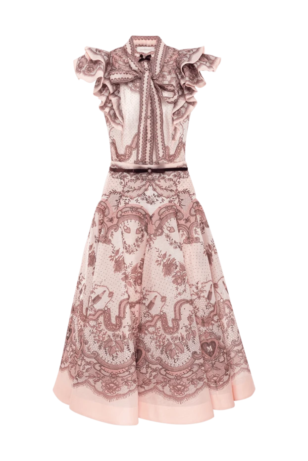 Zimmermann приталенная блузка с оборками crush с юбкой миди 188881 - фото 1
