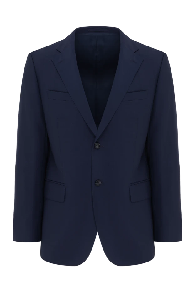 Classic 100% wool jacket in rich blue - photo 1