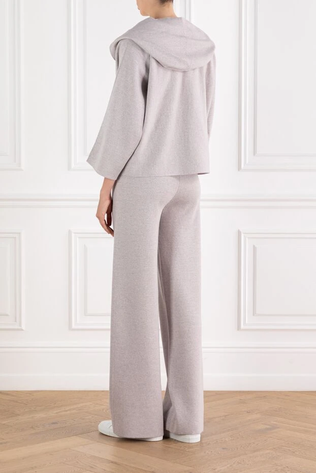 Fabiana Filippi шерстяная куртка с капюшоном и накладными карманами с брюками серые 188893 - фото 3