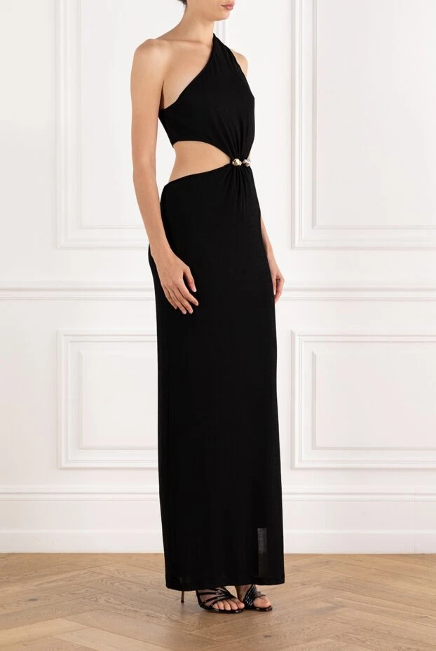 Moeva purple and black textured one shoulder maxi dress 188937 - photo 3