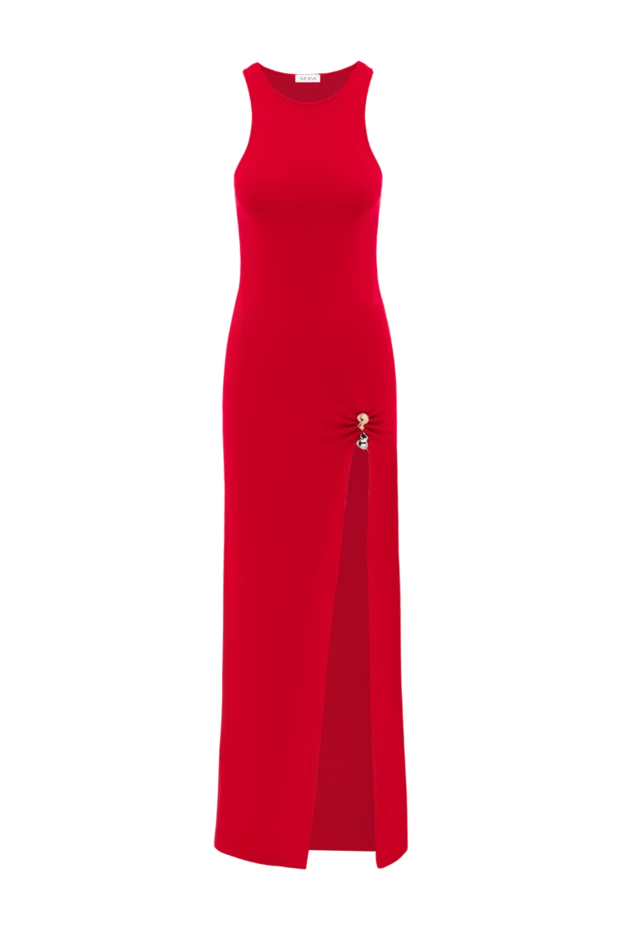 Louisa Sleeveless Maxi Dress With Deep Slit Red - photo 1