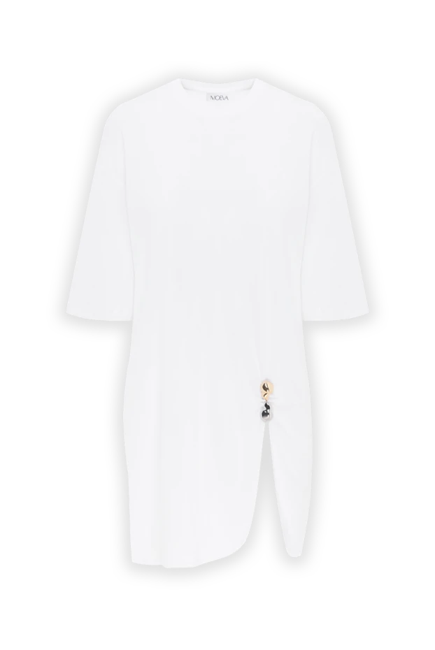 Lavinia ақ түсті шағын көйлек, саңылаулары бар бос орынды - фото 1