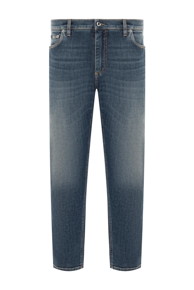 Джинсы из эластичного денима с фирменным патчем на заднем кармане - фото 1