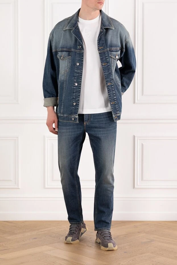 Dolce & Gabbana джинсы из эластичного денима с фирменным патчем на заднем кармане 188968 - фото 2