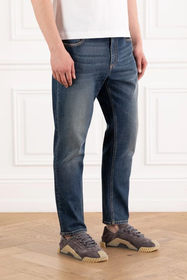 Dolce & Gabbana джинсы из эластичного денима с фирменным патчем на заднем кармане 188968 - фото 3