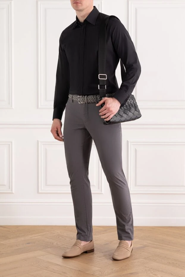 Dolce & Gabbana shirt with a classic collar made of smooth black cotton 188970 - photo 2