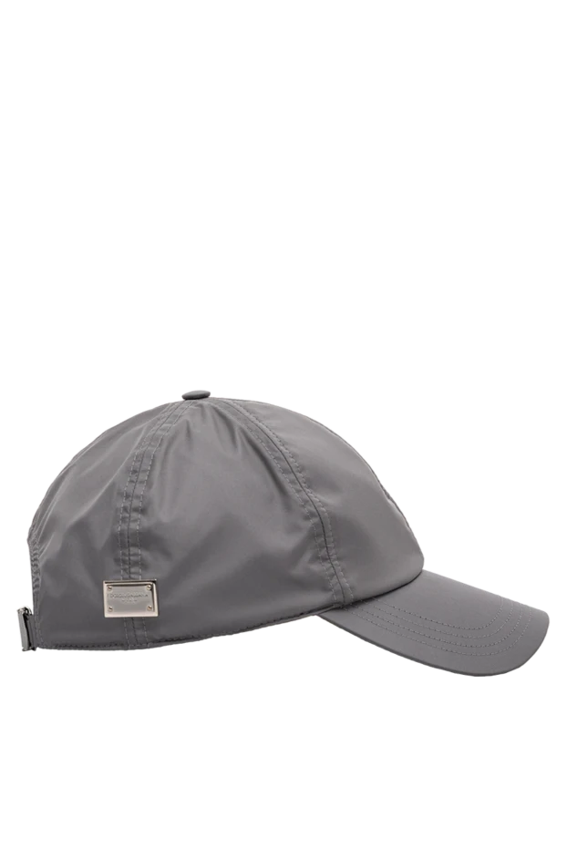 Dolce & Gabbana серая бейсболка с металлической пластиной и логотипом 188972 - фото 3
