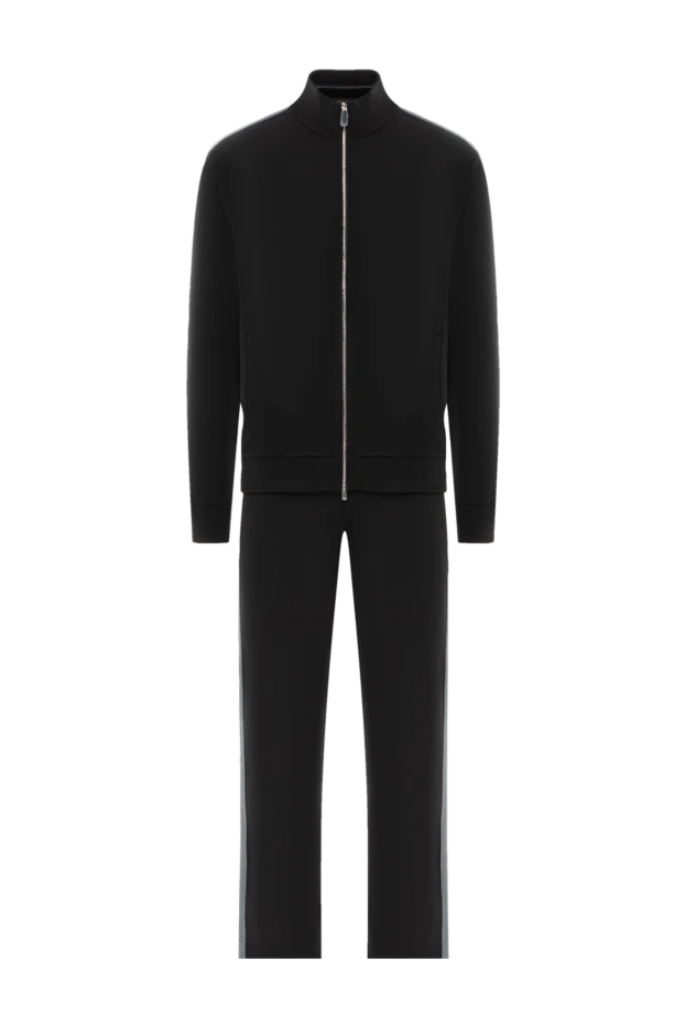 Zilli синий мужской спортивный костюм из хлопка и шелка на молнии 189027 - фото 1