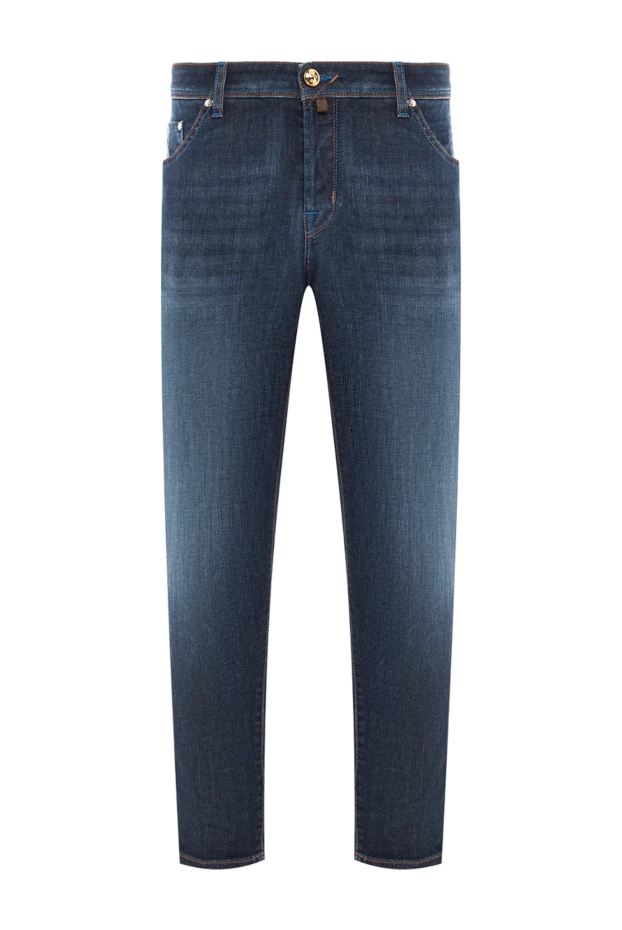 Контрасты тігісімен ерлер қара көк джинсы
- фото 1