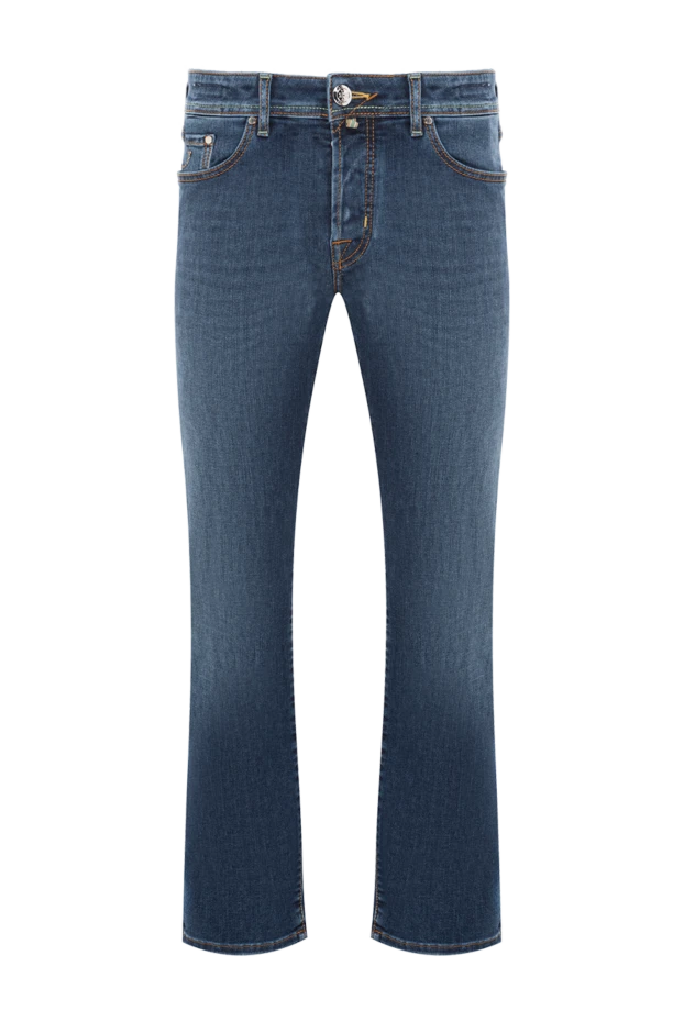 Jacob Cohen мужские классические джинсы светло-синие с контрастной строчкой
189039 - фото 1