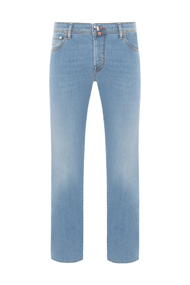 Ерлерге арналған көгілдір мақта қоспасы қиын джинсы - фото 1