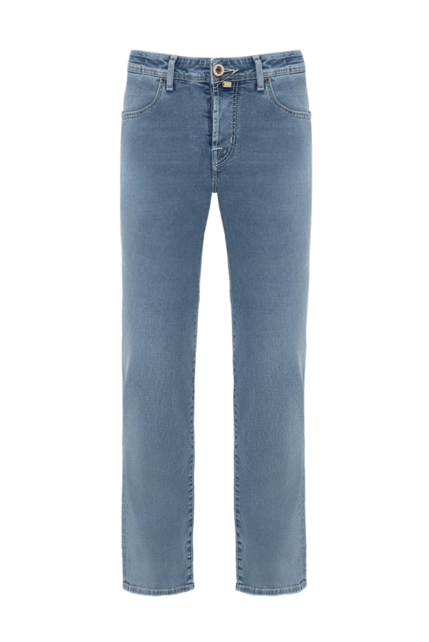 Jacob Cohen светло-голубые джинсы bard с пятью карманами и нашивкой-логотипом 189042 - фото 1