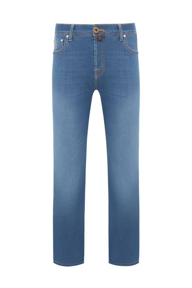 Men's Blue Wash Five Pocket Jeans - photo 1