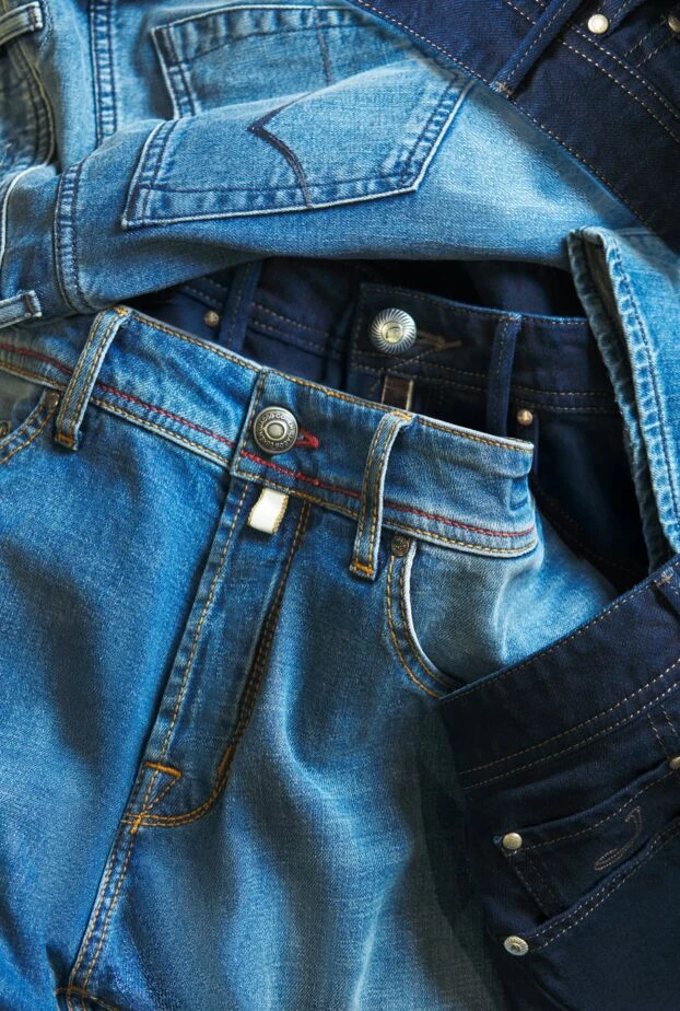 Jacob Cohen джинсы из эластичного денима с контрастной прострочкой и фирменной вышивкой
189045 - фото 2