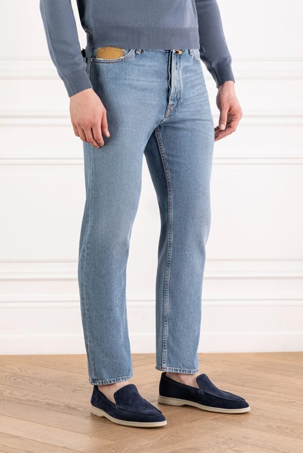 Jacob Cohen джинсы sean regular с пятью карманами из мягкого денима голубого цвета 189053 - фото 3