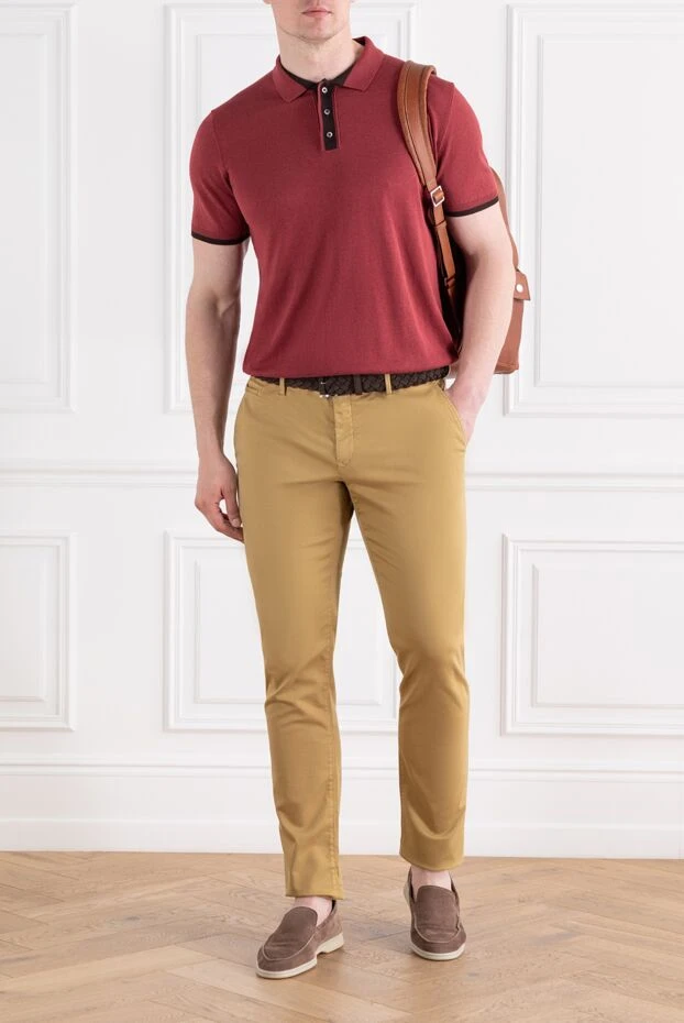 Jacob Cohen брюки-чиносы из эластичного хлопка и лиоцелла коричневые мужские 189061 - фото 2