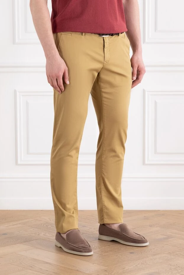 Jacob Cohen брюки-чиносы из эластичного хлопка и лиоцелла коричневые мужские 189061 - фото 3