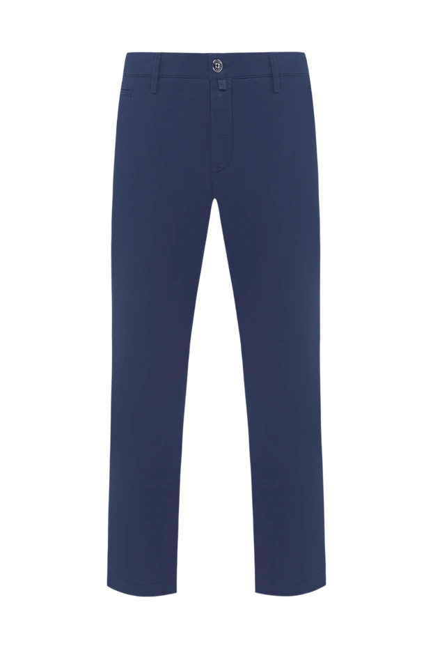 Jacob Cohen синие брюки-чиносы из эластичного хлопка мужские 189069 - фото 1