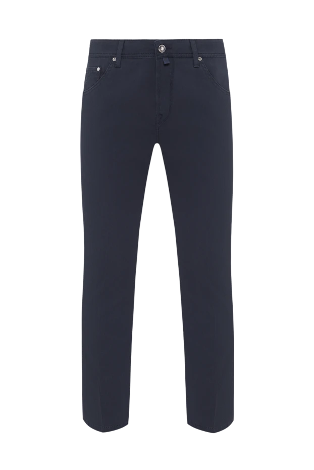 Темно-синие джинсы мужские зауженные - фото 1