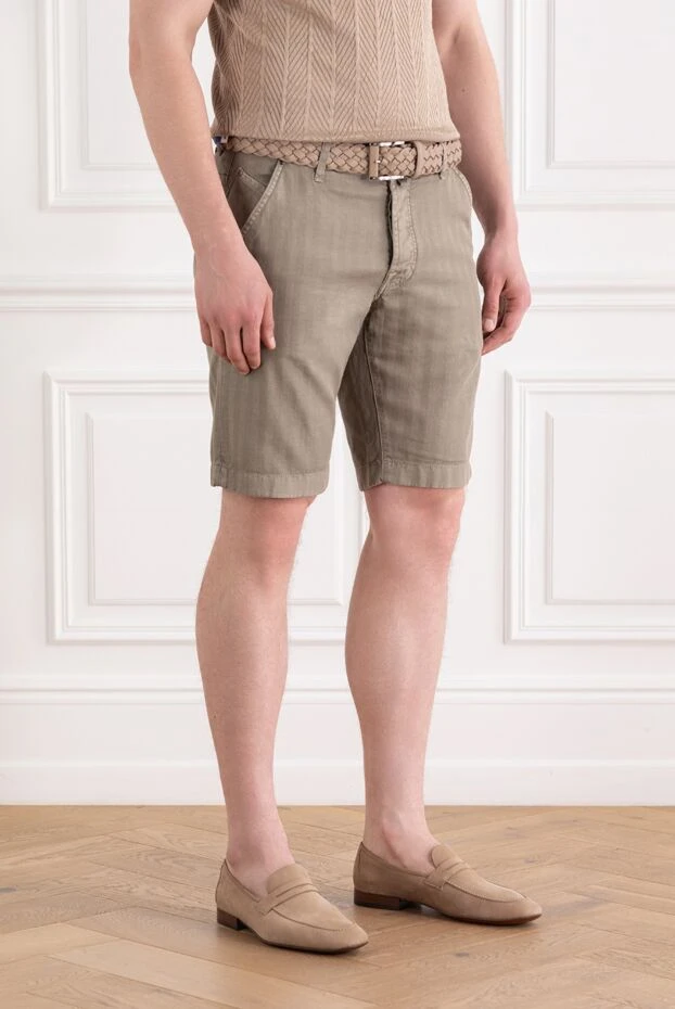 Jacob Cohen шорты-бермуды классического кроя с полосатым эффектом 189078 - фото 3