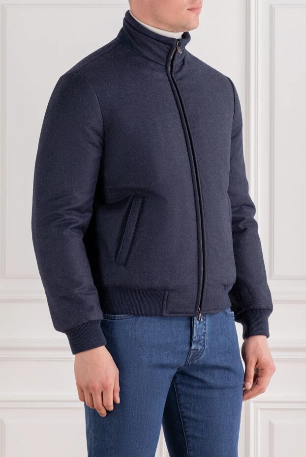 Enrico Mandelli insulated bomber jacket made of soft wool and cashmere with textured trim
 189100 - photo 3