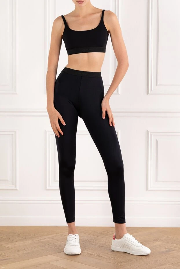 Tom Ford фирменный стрейч бюстгальтер из модала с логотипом черный 189109 - фото 2