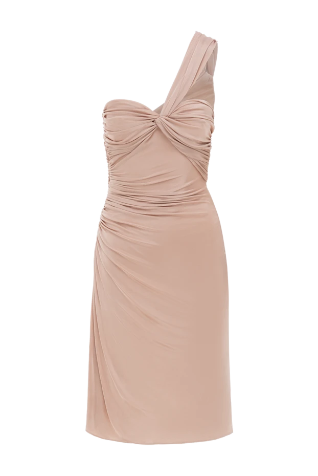 Бүйірі саңылауы бар бір иық коктейль көйлек - фото 1