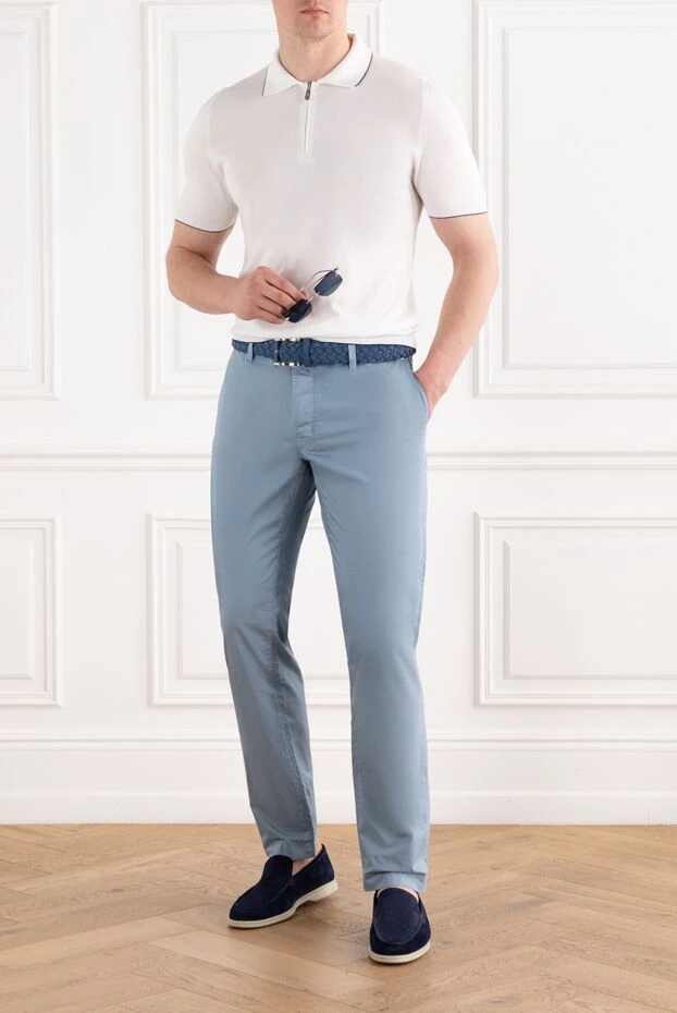 Svevo knitted polo with zip and contrast collar trim
189130 - photo 2