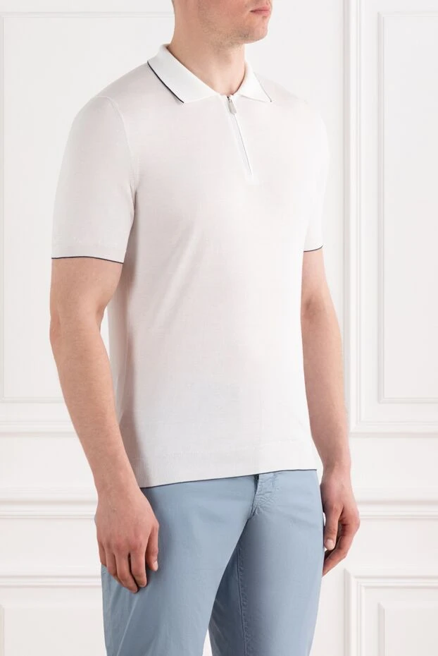 Svevo трикотажное поло с молнией и контрастной отделкой воротника
 189130 - фото 3