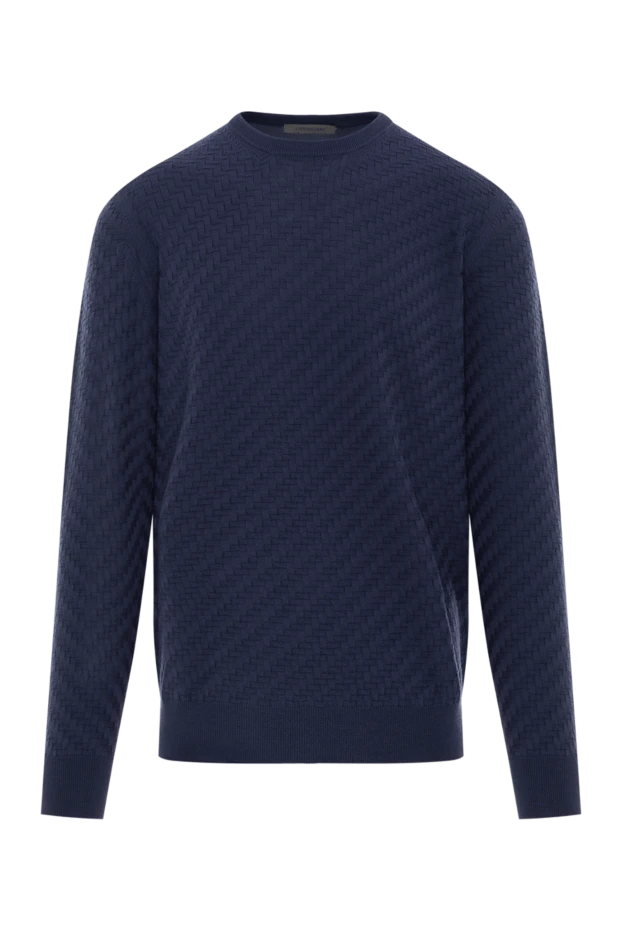 Ерлерге арналған текстуралы тоқылған жүннен жасалған секіргіш көк - фото 1