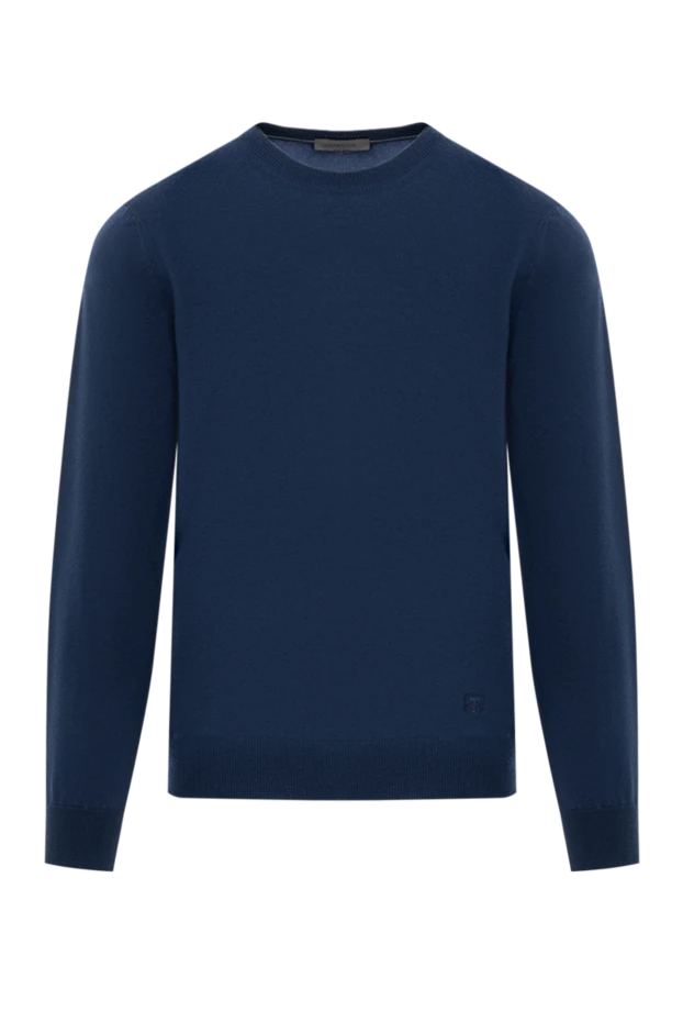 Corneliani жүннен жасалған ерлер кәдімгі көк дөңгелек мойын 189145 - фото 1