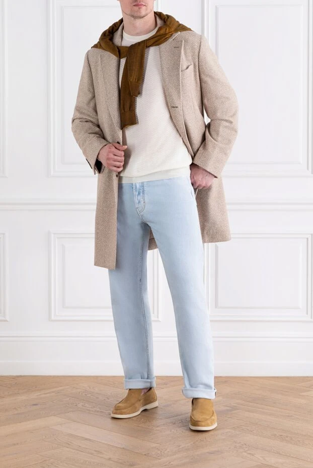 Milk wool jumper with textured knit and round neck
- photo 2