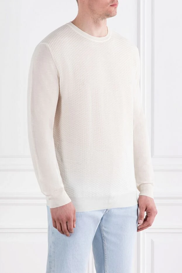 Corneliani текстуралы тоқылған және дөңгелек мойынды сүт жүнінен жасалған секіргіш
 189147 - фото 3