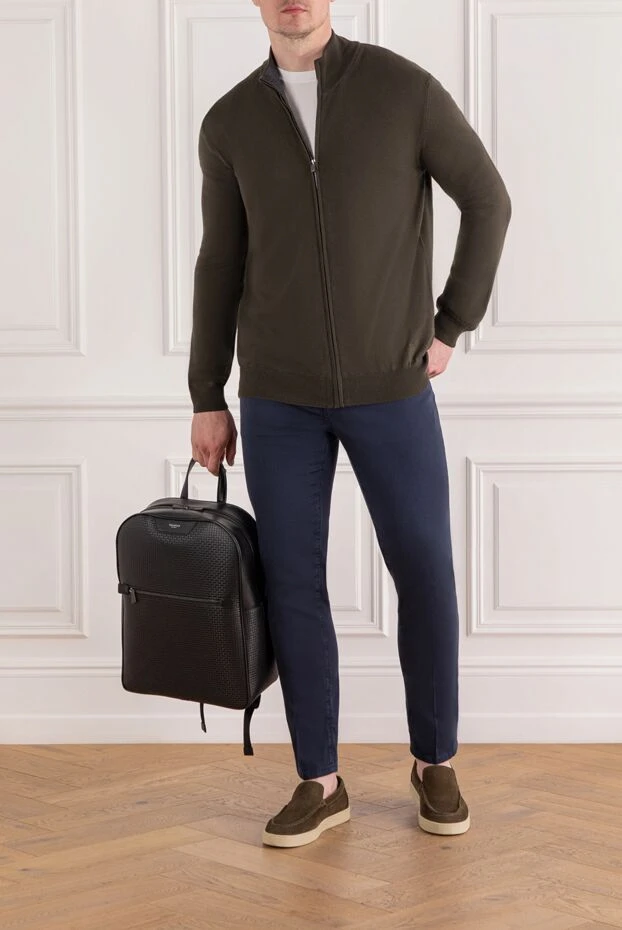 Ерлерге арналған қоңыр жүннен жасалған ілгек - фото 2