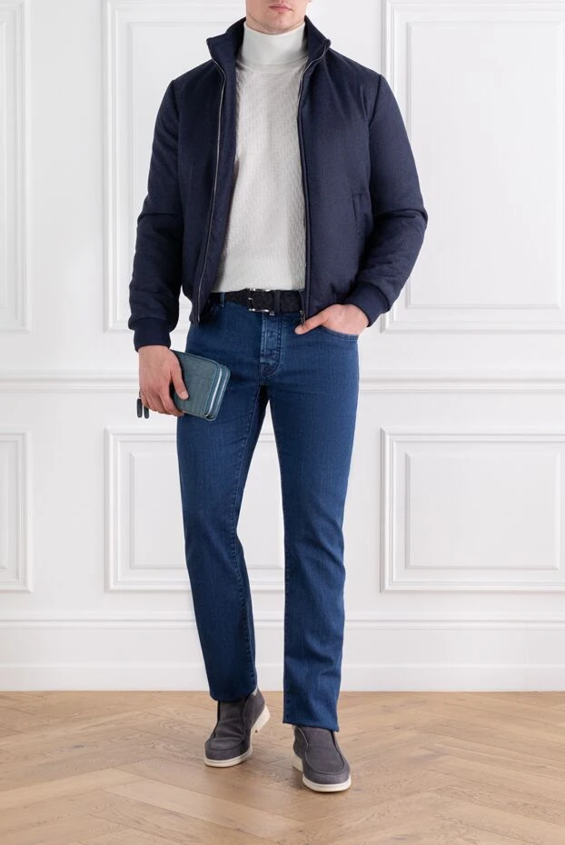 Ерлерге арналған ақ жүнді гольф - фото 2